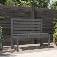 vidaXL Gartenbank Grau 109 cm Massivholz Kiefer