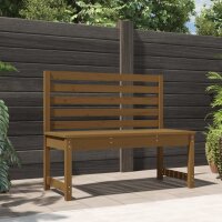 vidaXL Gartenbank Honigbraun 109 cm Massivholz Kiefer