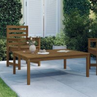 vidaXL Gartentisch Honigbraun 121x82,5x45 cm Massivholz...