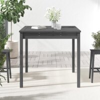 vidaXL Gartentisch Grau 82,5x82,5x76 cm Massivholz Kiefer