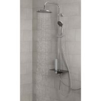 SCH&Uuml;TTE Regendusche-Set mit Ablage AQUASTAR Anthrazit-Chrom