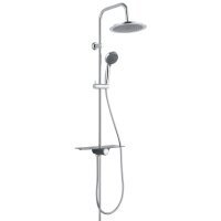 SCH&Uuml;TTE Regendusche-Set mit Ablage AQUASTAR Anthrazit-Chrom