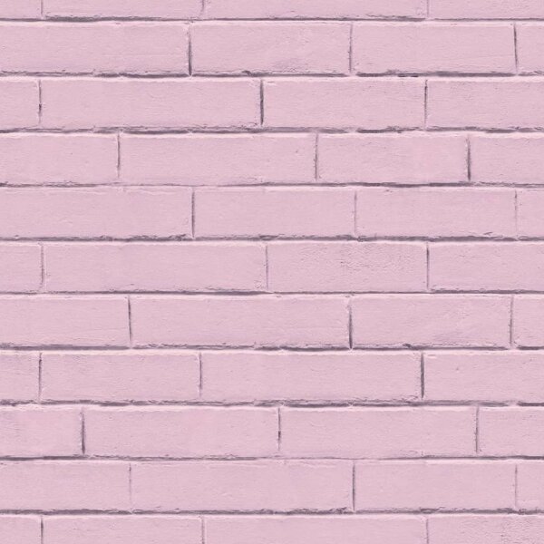 Good Vibes Tapete Brick Wall Rosa