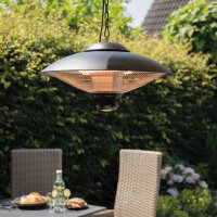 Sunred Deckenheizstrahler Sirius 2100 W Halogen Schwarz CE09B