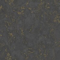 DUTCH WALLCOVERINGS Tapete Marmor-Optik Schwarz und Golden