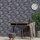 DUTCH WALLCOVERINGS Tapete Tropische B&auml;ume Marineblau und Silbern