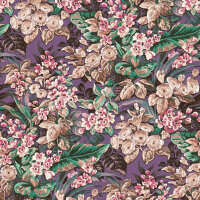 DUTCH WALLCOVERINGS Tapete Blumenmuster Lila