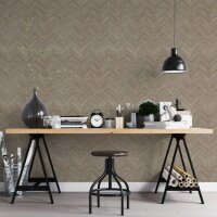 Topchic Tapete Herringbone Braun