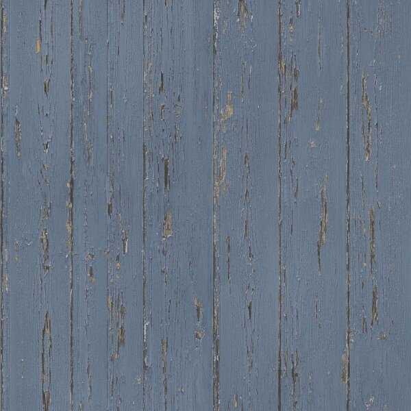 Homestyle Tapete Old Wood Blau