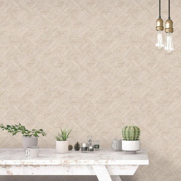 Evergreen Tapete Wicker Natural Beige