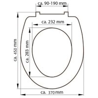 SCH&Uuml;TTE Toilettensitz WHITE Duroplast