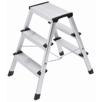 Hailo Klappbare Stufenleiter L90 Step-ke 2&times;3 Stufen 60 cm 4443-701