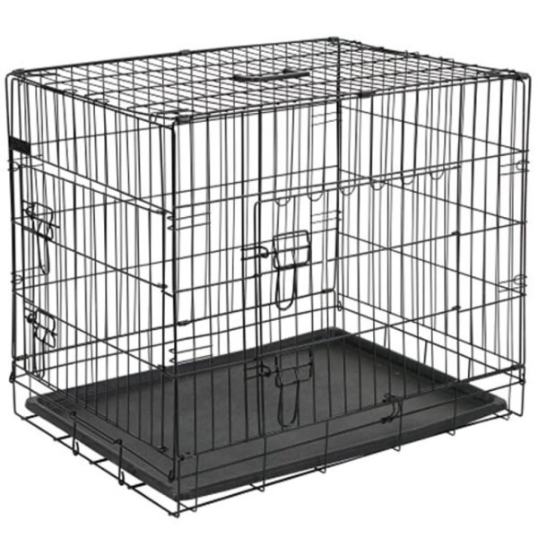 @Pet Hundetransportbox Metall 107x70x77,5 cm Schwarz 15004