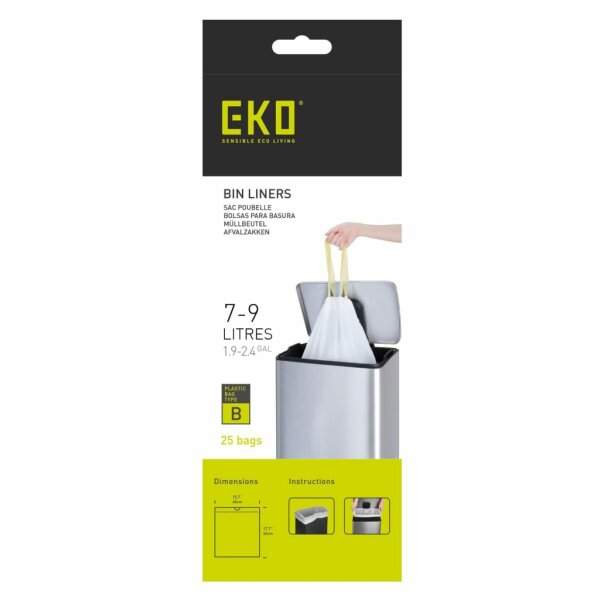 EKO 24x25 Stk. M&uuml;llbeutel B 7-9 L Wei&szlig;