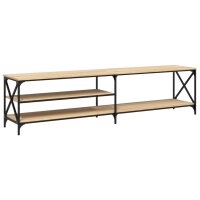 vidaXL TV-Schrank Sonoma-Eiche 200x40x50 cm Holzwerkstoff und Metall