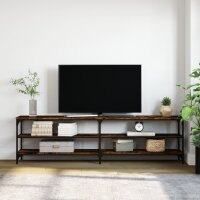 vidaXL TV-Schrank R&auml;uchereiche 180x30x50 cm Holzwerkstoff und Metall