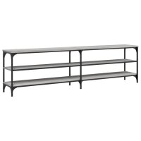 vidaXL TV-Schrank Grau Sonoma 180x30x50 cm Holzwerkstoff und Metall