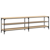 vidaXL TV-Schrank Sonoma-Eiche 180x30x50 cm Holzwerkstoff und Metall