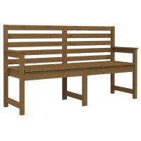 vidaXL Gartenbank Honigbraun 159,5x48x91,5 cm Massivholz Kiefer