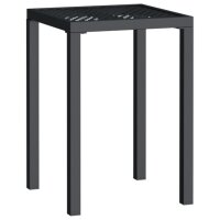 vidaXL Gartentisch Anthrazit 50x50x72 cm Stahl