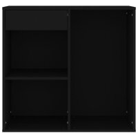 vidaXL Kosmetikschrank Schwarz 80x40x75 cm Holzwerkstoff