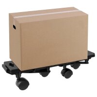 vidaXL Transportroller mit 4 Rollen 6 Stk. Schwarz...