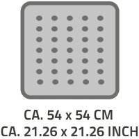 RIDDER Duscheinlage Antirutschmatte Playa 54&times;54 cm Wei&szlig; 68401