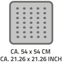 RIDDER Duscheinlage Plattfu&szlig; 54&times;54 cm Blau 67263