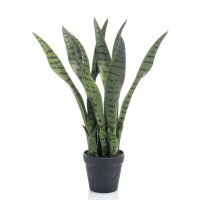 Emerald Sansevieria Bogenhanf Künstlich 55 cm im Topf