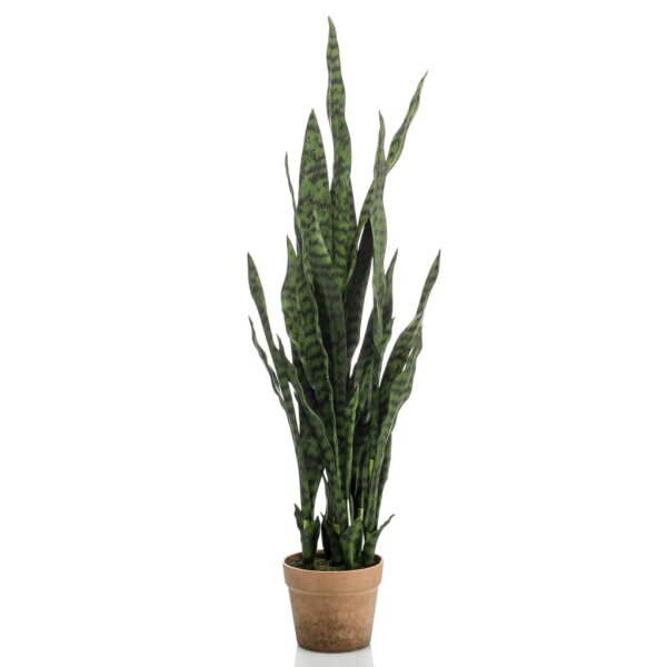 Emerald K&uuml;nstliche Pflanze Sanseveria im Topf 84 cm