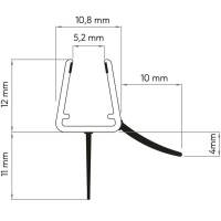 Sealskin Wasserabweiser f&uuml;r Glas-Duscht&uuml;ren