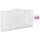 WOWONA Gabionen mit Hochbogen 9 Stk. 400x50x200/220cm Verzinktes Eisen