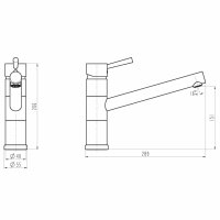 SCH&Uuml;TTE Sp&uuml;ltischarmatur UNICORN Niederdruck Chrom