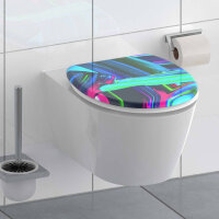 SCH&Uuml;TTE Toilettensitz mit Soft-Close-Funktion NEON PAINT