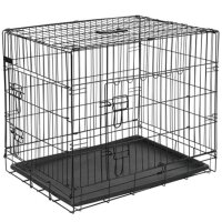 @Pet Hundetransportbox Metall 63x44x50,5 cm Schwarz 15001