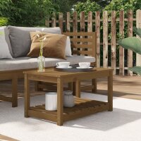 vidaXL Gartentisch Honigbraun 82,5x50,5x45 cm Massivholz...