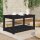 vidaXL Gartentisch Schwarz 82,5x50,5x45 cm Massivholz Kiefer