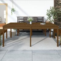 vidaXL Gartentisch Honigbraun 203,5x100x76 cm Massivholz...