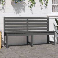 vidaXL Gartenbank Grau 157,5 cm Massivholz Kiefer