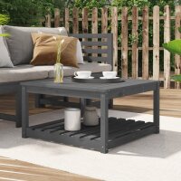 vidaXL Gartentisch Grau 82,5x82,5x45 cm Massivholz Kiefer