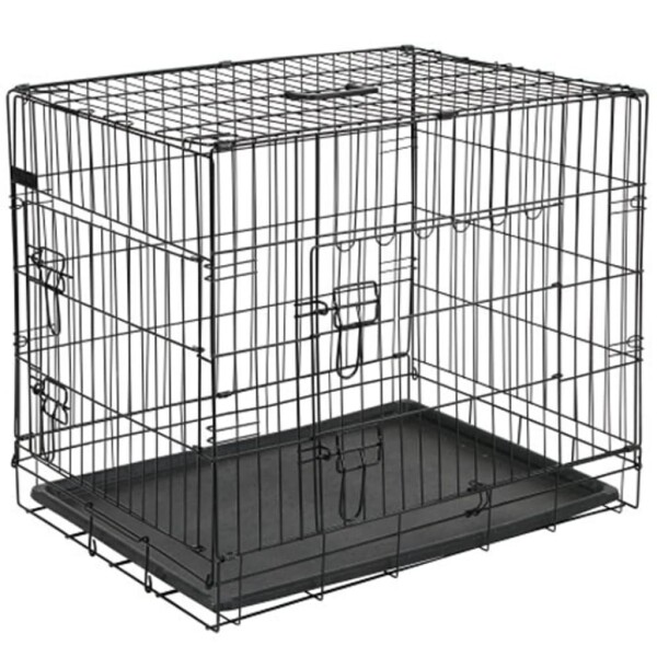 @Pet Hunde-Transportk&auml;fig Metall 50,8 x 30,5 x 35,5 cm Schwarz 15006