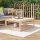 vidaXL Gartentisch 121x82,5x45 cm Massivholz Kiefer