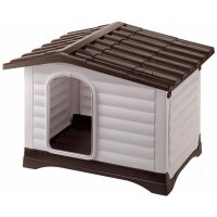 Ferplast Hundehütte Villa 90 Grau 88 x 72 x 65 cm...