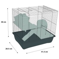 FLAMINGO Hamsterk&auml;fig Enzo 2 41,5x28,5x38 cm Bordeaux