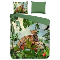 Good Morning Bettwäsche-Set JUNGLE 240x200/220 cm...