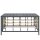 vidaXL Gartentisch Anthrazit 70x70x34 cm Poly Rattan