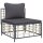 vidaXL 6-tlg. Garten-Lounge-Set mit Kissen Anthrazit Poly Rattan