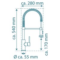 SCHÜTTE Spültischarmatur BOSTON Hoher...