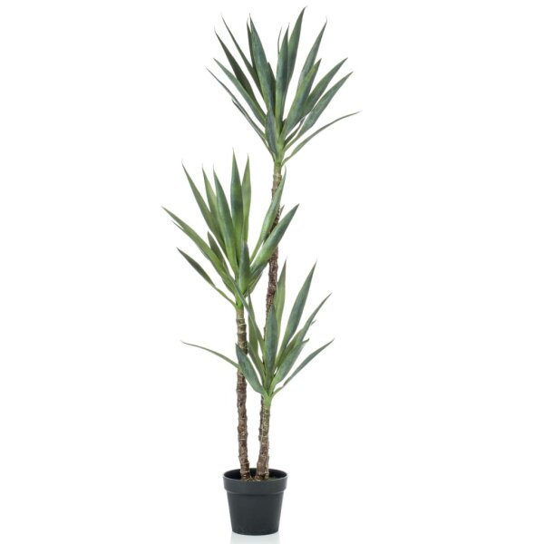 Emerald K&uuml;nstliche Yucca im Topf 150 cm