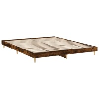 vidaXL Bettgestell R&auml;uchereiche 200x200 cm Holzwerkstoff